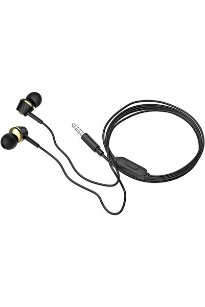 hoco. Hoco M70 Κομψά Ενδοωτικά Handsfree με βύσμα 3.5mm Μαύρο