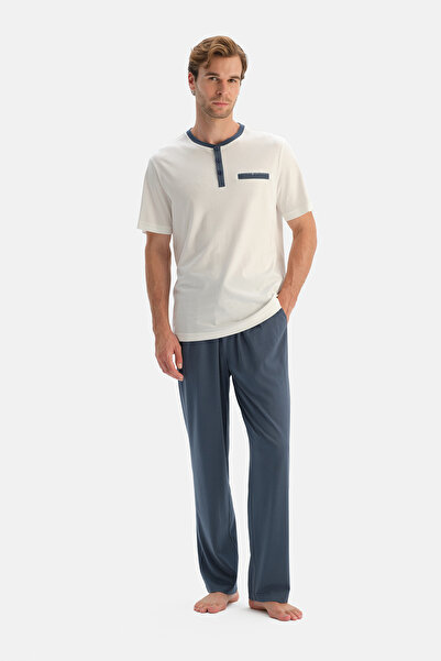 Dagi White Short Sleeve Three-Piece Set