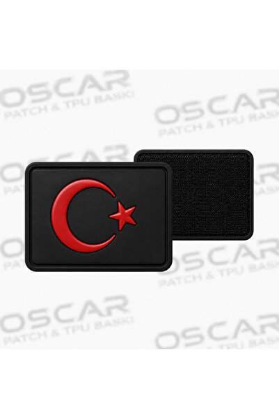 OSCAR WILDE Siyah Türk Bayrağı Baskılı Cırtlı Arma