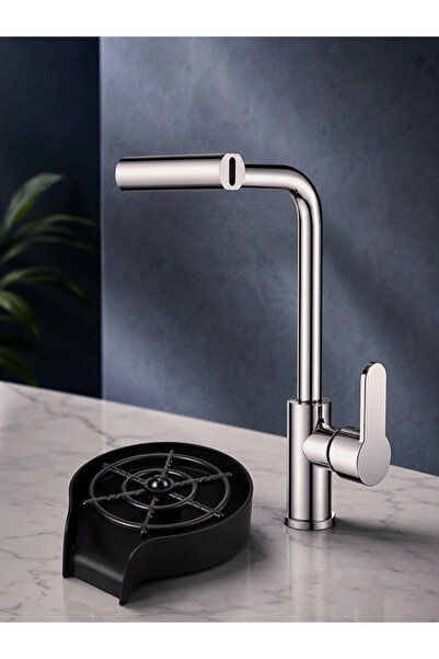 Yallabena Get 2 Kitchen Essentials: 360° Rotating Waterfall Faucet with 4 Wat...