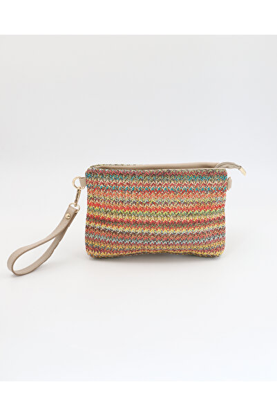 lalettobags حقيبة كلاتش بحزام سلسلة للنساء