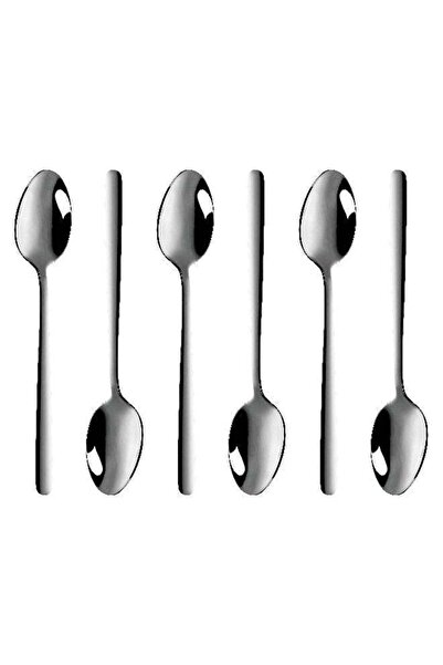 Dove 6-Piece Stainless Steel Dessert Spoon Set Silver 14.5cm
