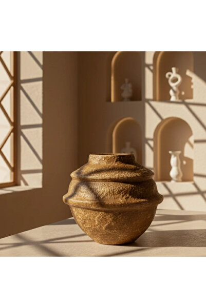 Generic Brand Ma-Pm-A25-60B Handmade Decorative Piece - 26X26X38 cm - Beige Gray
