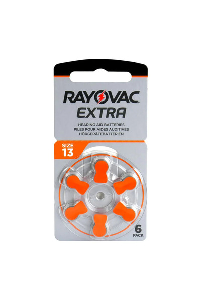 Rayovac Extra 13 μπαταρίες ακουστικών βαρηκοΐας 1.4V 6τμχ