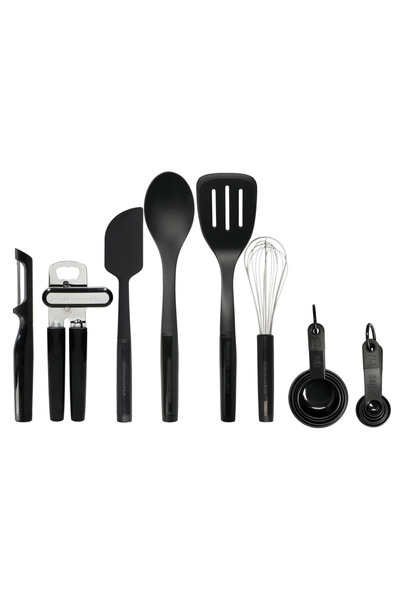 Kitchenaid 15-Piece Kitchen Utensil Set – Onyx Black, Heat Resistant Cooking ...