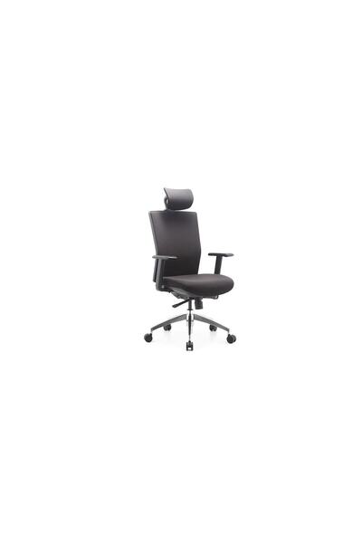Midas Furniture كرسي مكتب ساندرا عالي الظهر أسود اللون