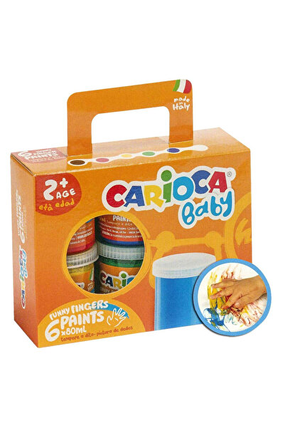 OEM Δακτυλομπογιά Carioca 6 Χρώματα 6x80mL Carioca KO032