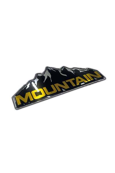 Redline Grafik Universal Mountain Yazılı Dağ Motifli Off Road 3D 1 Adet Gümüş...