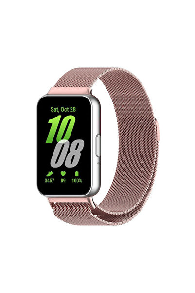 Techsuit Ανοξείδωτο Ατσάλι Ροζ Λουράκι (Galaxy Fit3)