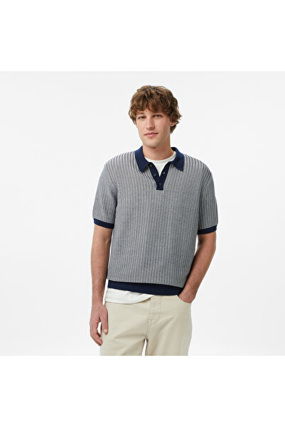 Nautica Erkek Lacivert Regular Fit Kısa Kollu Triko