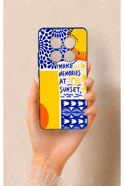Vip Case Redmi Note 14 Pro 5G Uyumlu Sunset Desenli Silikon Kılıf
