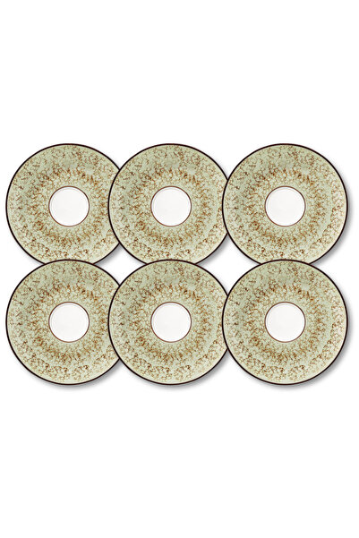 WILMAX ENGLAND Set 6x farfurioare ceașcă Wilmax ColorBoom, porțelan, Fistic, ...
