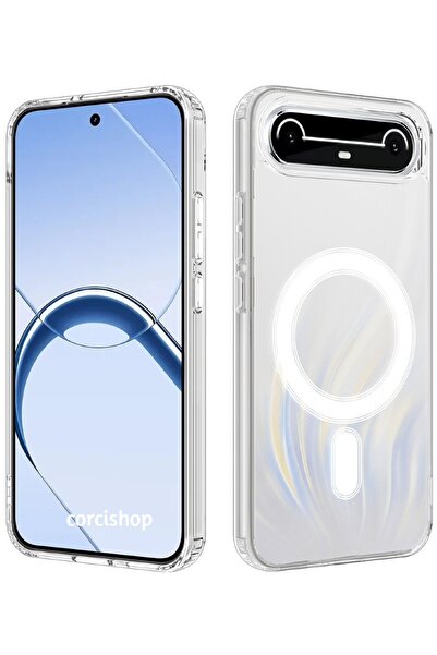 corcishop TECNO Spark Slim 4G / TECNO Pova Slim 5G Uyumlu Kılıf Sararmaz Kame...