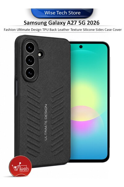 Wtech Samsung Galaxy A27 5G 2026 Fashion Ultimate Design TPU Back Leather Tex...