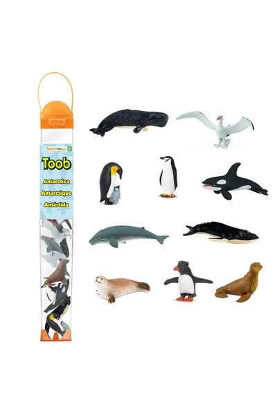 Safari Ltd Animale antarctice. Set de figurine în tub Safari Ltd.