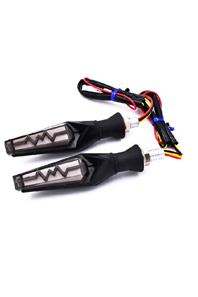 OEM Σετ Φλας LED για Μοτοσυκλέτες 12V με διπλό Φωτισμό – Μπλε, Πορτοκαλί παλλ...