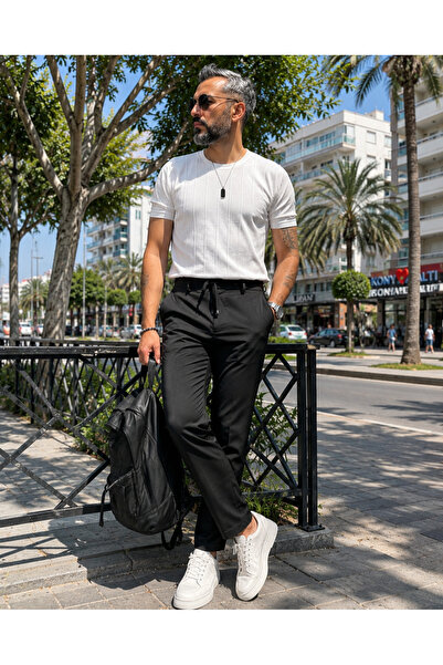 higo Erkek Spandex Full Likralı Kırışmaz Premium Kumaş Pantolon