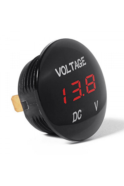 OEM Βολτόμετρο υψηλής ποιότητας στρογγυλό με LED ψηφιακή πορτοκαλί οθόνη