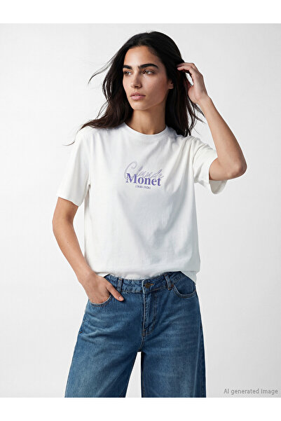 LC Waikiki Original Printed 100% Cotton Women's T-Shirt