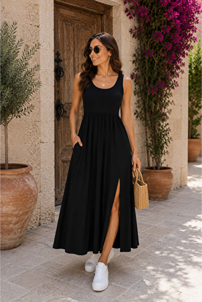 Kokosh moda Κομψή άνεση για όλη την ημέρα - Γυναικείο φόρεμα από βισκόζη με λ...