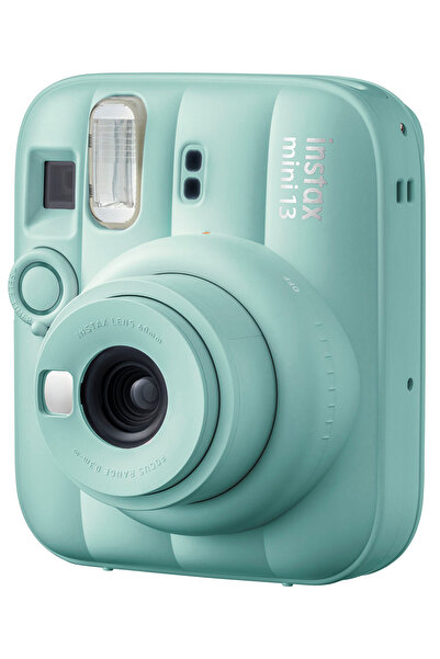 Fujifilm Instax Mini 13 Lagoon Green Fotoğraf Makinesi Deri Çanta Kıskaç ve 20'li Film Hediye Seti