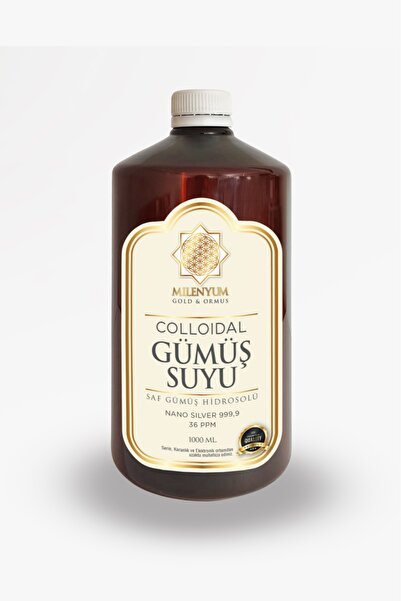 Milenyum Gold Ormus Kolloidal Gümüş Suyu Nano Gümüş Hidrosolü 36 PPM 1000 ml