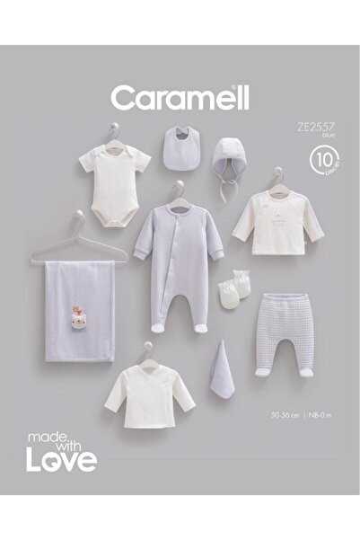 Caramell 100% Cotton Friends Set of 10 0-3 Months 50-56 cm Blue Crml.Ze2557.Mav