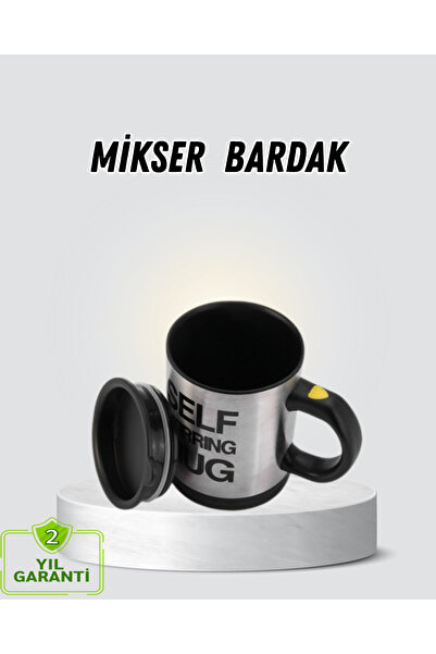 teknodayım Smart Self-Stirring Thermal Mug – Stainless Steel