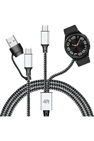 ELEPHANTBOAT ® 2 in 1 TYPE C Charging Cable, Wireless Charging Cable for Sams...