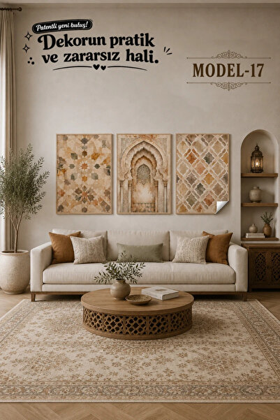 Akıllı Kağıt Static Cling Table - Poster Tile (Model- 17)