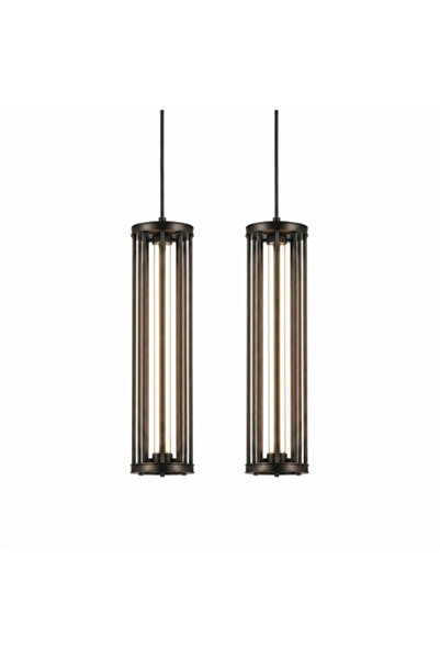 ٍSiera Light Black Long Pendant 35W Glass Tube P 0046