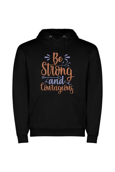 iLovePrints Unleashed Strength: Fearless & Fierce Φούτερ με κουκούλα σε χρώμα...