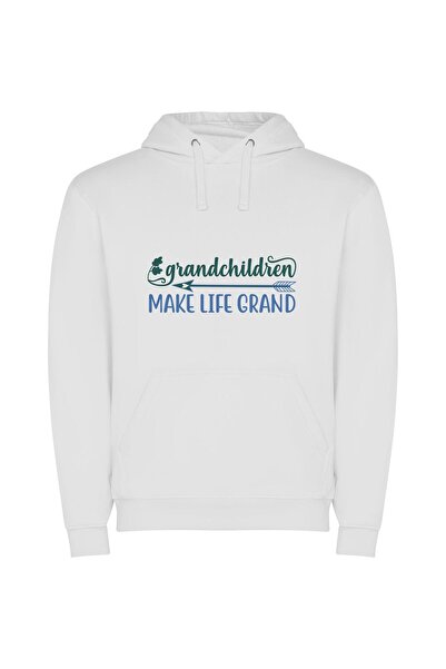 iLovePrints Grand Love Amplifier Φούτερ με κουκούλα σε χρώμα Λευκό