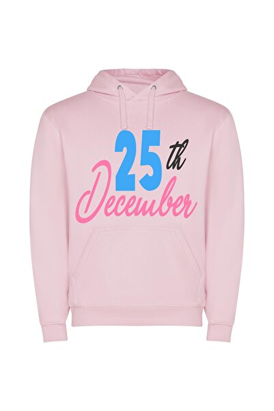 iLovePrints Festive 256 Colors Delight Φούτερ με κουκούλα σε χρώμα Ροζ