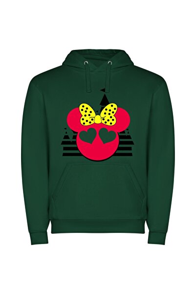 iLovePrints Enchanted Disney Ear Collection Φούτερ με κουκούλα σε χρώμα Πράσινο