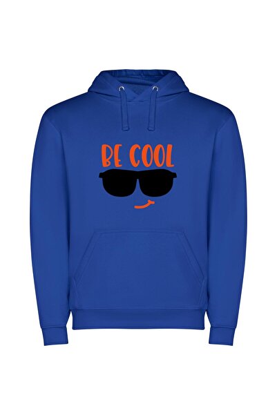iLovePrints Cool Shades Φούτερ με κουκούλα σε χρώμα Μπλε