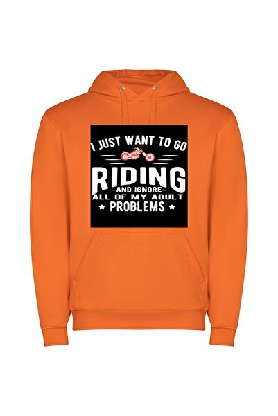 iLovePrints Reckless Bliss: Motorcycle Escapades Φούτερ με κουκούλα σε χρώμα ...