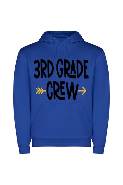 iLovePrints Grade Crew, Artistic Elegance Φούτερ με κουκούλα σε χρώμα Μπλε