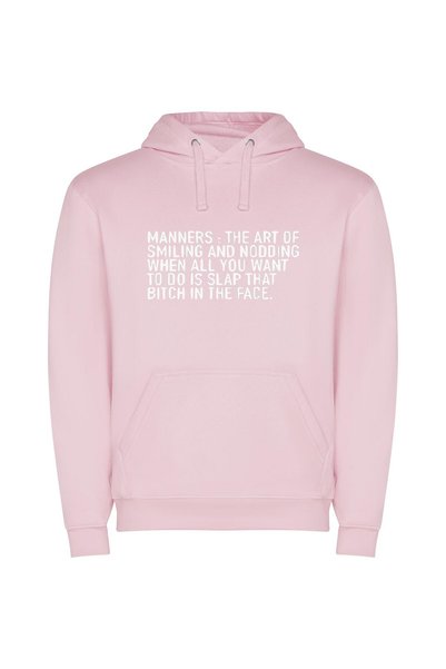 iLovePrints Whimsy in Monochrome Φούτερ με κουκούλα σε χρώμα Ροζ