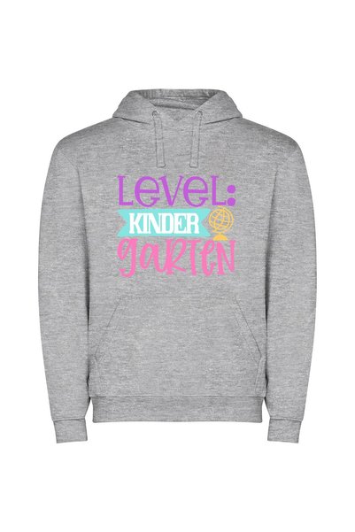 iLovePrints Kinder Art Level Φούτερ με κουκούλα σε χρώμα Γκρι