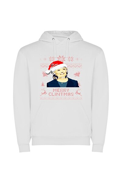 iLovePrints Santa Hat Glam: Clinton's Merry Edit Φούτερ με κουκούλα σε χρώμα ...