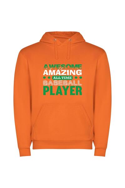 iLovePrints Stunning Baseball Awesome Player Φούτερ με κουκούλα σε χρώμα Πορτ...