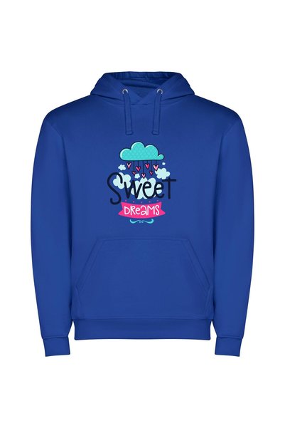 iLovePrints Sweet Dream Cloud Φούτερ με κουκούλα σε χρώμα Μπλε