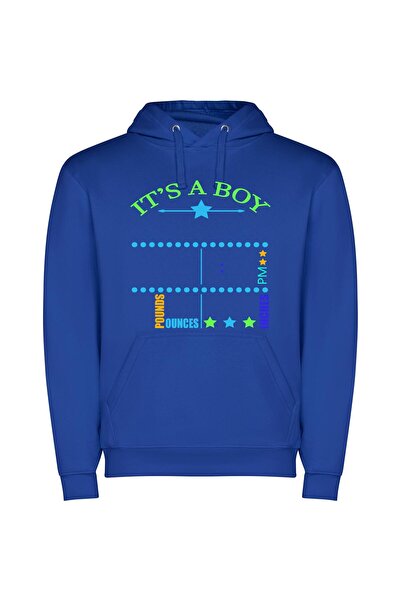 iLovePrints Starry Baby Boy Bliss Φούτερ με κουκούλα σε χρώμα Μπλε