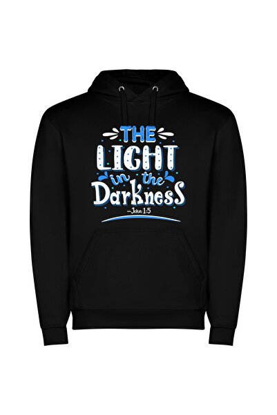 iLovePrints Ethereal Luminosity Φούτερ με κουκούλα σε χρώμα Μαύρο