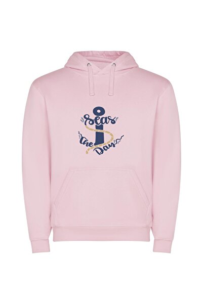 iLovePrints Sailor's Serene Escape Φούτερ με κουκούλα σε χρώμα Ροζ