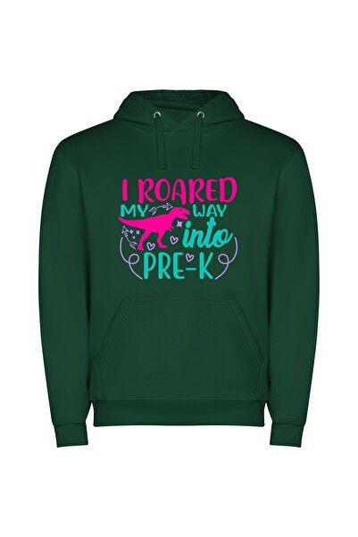 iLovePrints Roaring Pre-K: Inspired Designs Φούτερ με κουκούλα σε χρώμα Πράσινο
