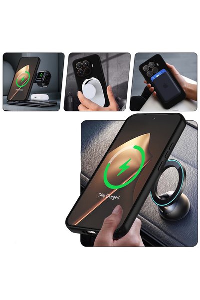 m.tk moveteck Xiaomi Mi 17T Pro Uyumlu Kılıf Magsafe Halkalı Extra Standlı içi Kadife Yumuşak Renkli Silikon Kapak