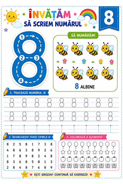 ABC Carte Pregatitoare De Scrierea Literelor Cifrelor Semnelor de Ortografie si Punctuație. Orar Scolar Poezii Bune Maniere si Nu Numai