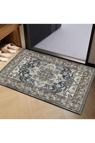 SmartMaster Boho Vintage Washable Small Rugs for Entryway Doormat Indoor Entr...